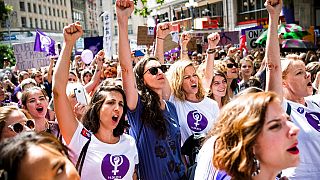 İsviçre'nin Lozan kentinde 2019'da düzenlenen greve binlerce kadın katılmıştı / Arşiv