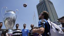 Inter Milan fan in Instabul, Turkey. 