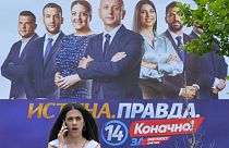 Предвыборные плакаты в Черногории