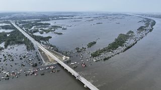 Imagen aérea de las inundaciones