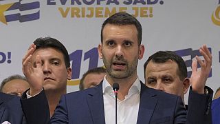 Milojko Spajic, líder do partido Europa Agora, Montenegro