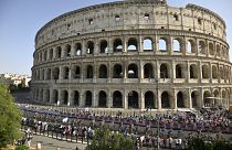 Foto d'archivio del Colosseo