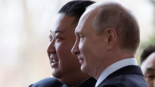 عکس آرشیوی از ملاقات پوتین با رهبر کره شمالی