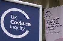 A general view of the entrance to the building where the Covid-19 inquiry preliminary hearing for Module 2, in London, Tuesday June 6, 2023.