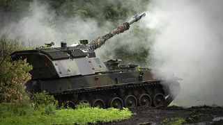 Akcióban az ukrán tüzérség