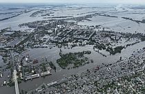 Überflutungen nach der Sprengung des Kachowka-Staudamms