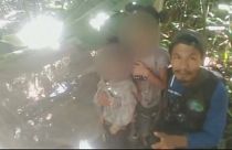Imágenes del rescate de los cuatro hermanos en la selva colombiana
