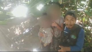 Imágenes del rescate de los cuatro hermanos en la selva colombiana