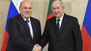 Algeria's president on a 3-day state visit to Russia