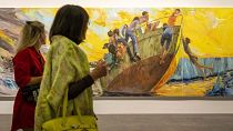 The Ship of Fools' by Yu Hong is on display at the show 'Art Unlimited'