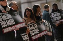 تجمع مخالفان سقط جنین در مقابل پارلمان بریتانیا، ۲۷ اکتبر ۲۰۲۲