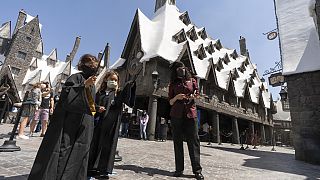 Wizarding World of Harry Potter at Universal Studios Hollywood theme park in Los Angeles