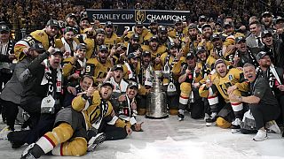 Die Golden Nights feiern den Gewinn des Stanley Cups