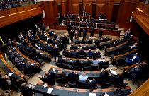 نمایندگان پارلمان لبنان در روز رای‌گیری به تاریخ چهارشنبه چهاردهم ژوئن