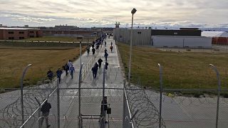سجناء في مؤسسة ولاية أيداهو الإصلاحية في كونا، أيداهو - الولايات المتحدة. 2018/01/30
