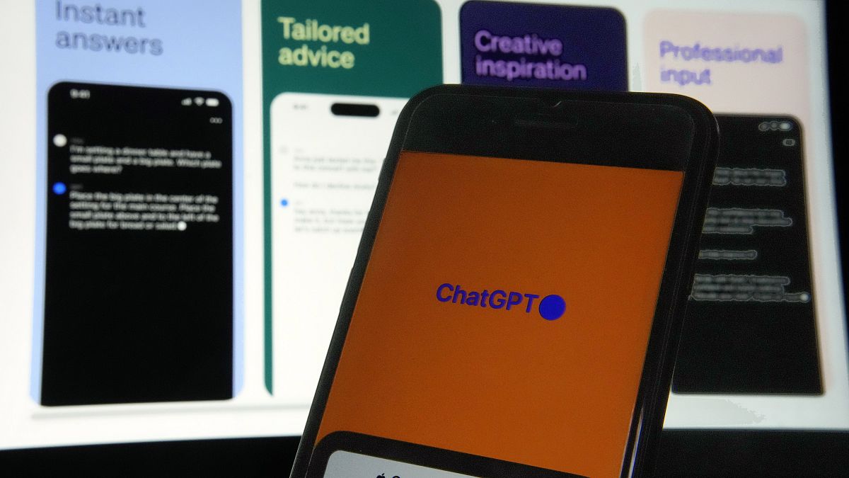 The ChatGPT app is seen on an iPhone in New York, 18 May 2023