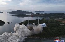 صاروخ يحمل القمر الصناعي Malligyong-1 أطلقته كوريا الشالية بتاريخ 31 مايو 2023