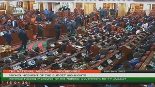 Kenyan opposition MPs walk out of Parliament as budget is unveiled