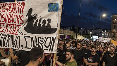 Manifestación el pasado jueves en Atenas