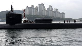 زیردریایی آمریکایی در کره جنوبی