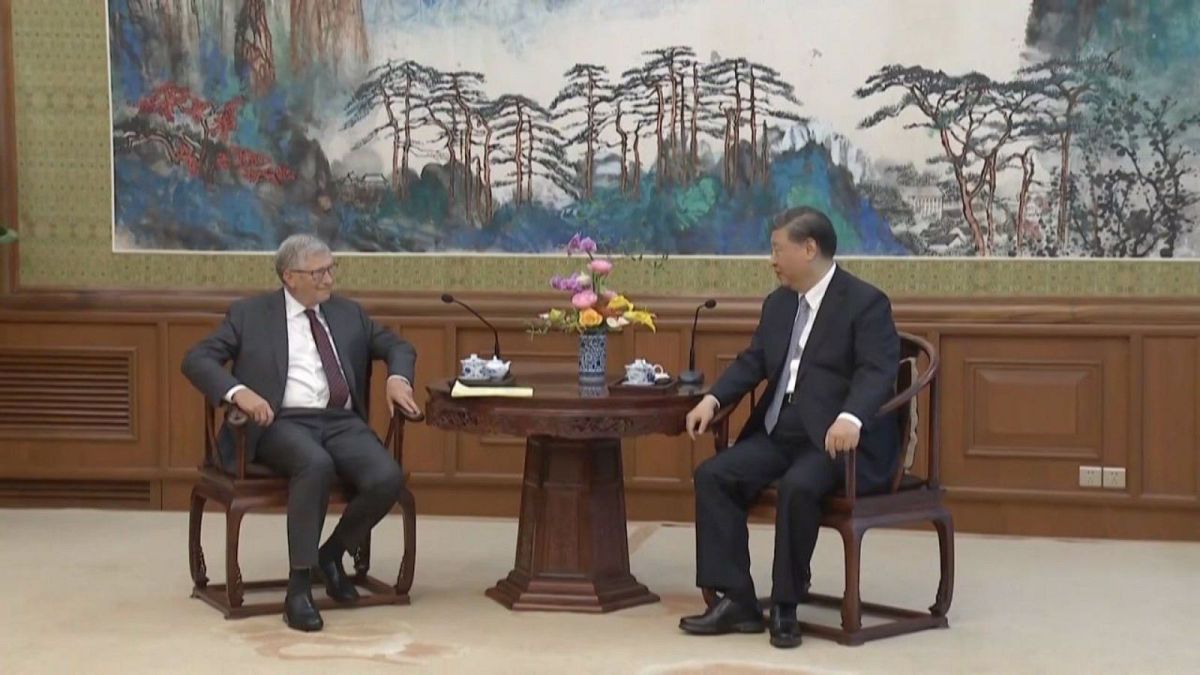 بیل گیتس و شی جین پینگ رئیس جمهور چین