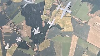 لفطات من مناورة  "الدفاع الجوي 23" التي يجريها حلف الناتو فوق ألمانيا
