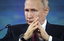 Russian President Vladimir Putin at the International Economic Forum in St. Petersburg, June 16th 2023