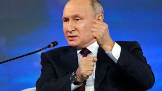 Vladímir Putin en el Foro Económico Internacional de San Petersburgo.