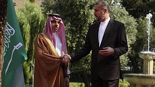 Suudi Arabistan Dışişleri Bakanı Faysal bin Ferhan ve İran Dışişleri Bakanı Emir Abdullahiyan