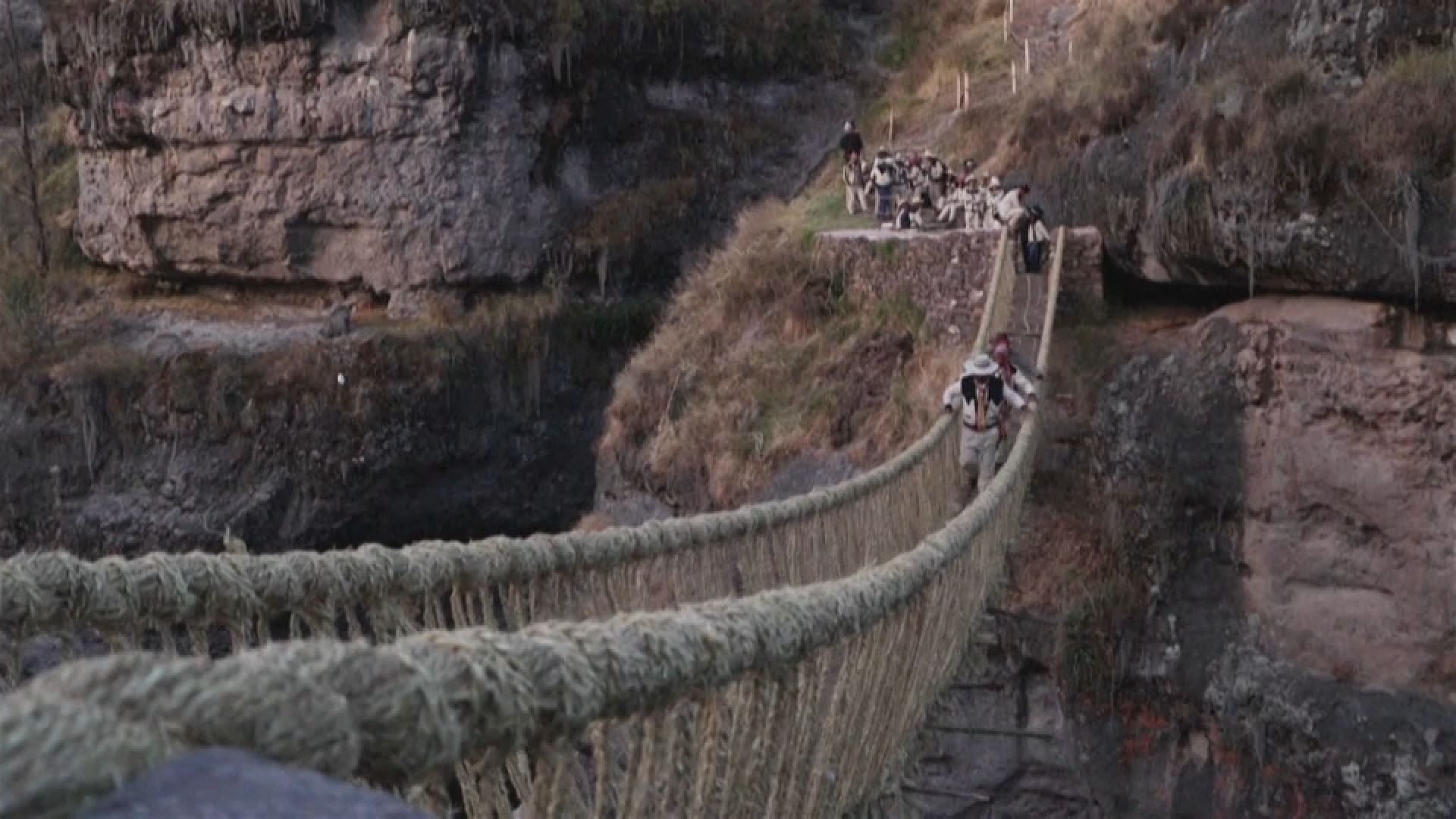 Video. WATCH: Rope bridges preserving the Inca heritage