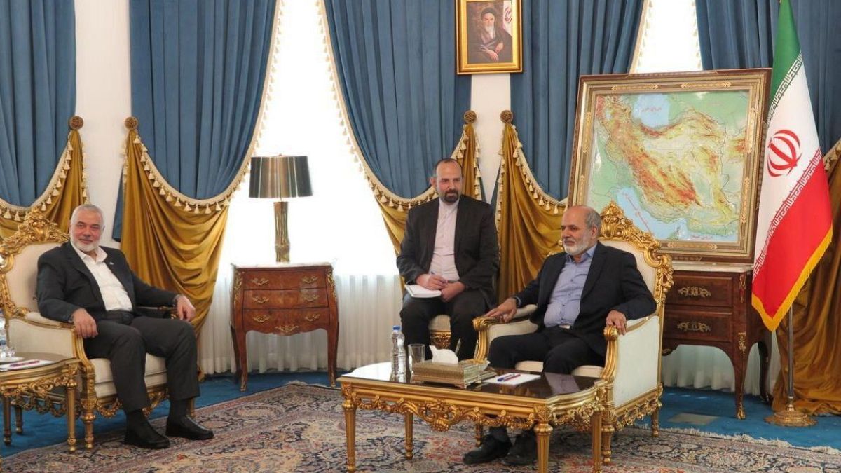 دیدار دبیر شورای عالی امنیت ملی ایران و اسماعیل هنیه