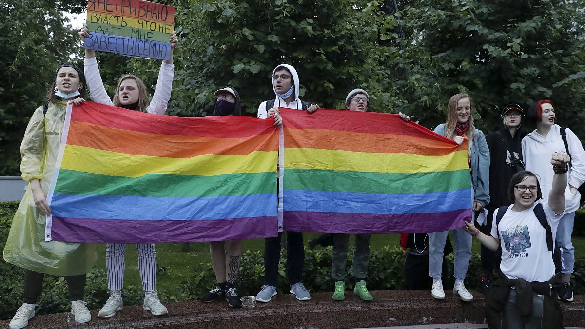 Pride megmozdulás Moszkvában, 2020.