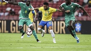 Football : match amical de gala Brésil-Sénégal au Portugal