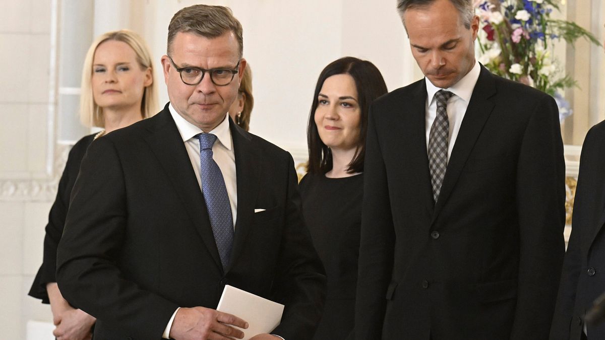 Петтери Орпо на церемонии назначения в Президентском дворце, Хельсинки, 20 июня 2023 года. 