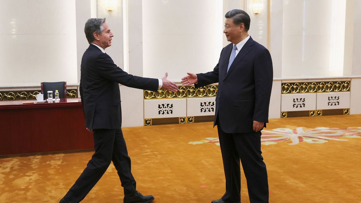 آنتونی بلینکن، وزیر امور خارجه آمریکا، با شی جین پینگ، رئیس جمهور چین دیدار کرد