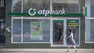 Archív fotó: az OTP Bank fiókja az ukrajnai Beregszászon