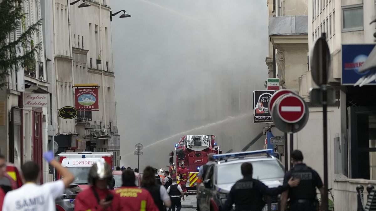 حريق هائل في الدائرة الخامسة في باريس