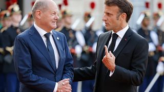 Chancellor Olaf Scholz and President Emmanuel Macron have different views on air defence strategy