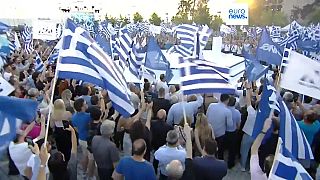 Предвыборный митинг в Греции
