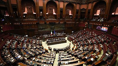 Le Parlement italien à Rome. 