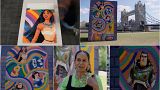 Artist Lakwena Maciver Unveils Giant LEGO Disney Mural in London.