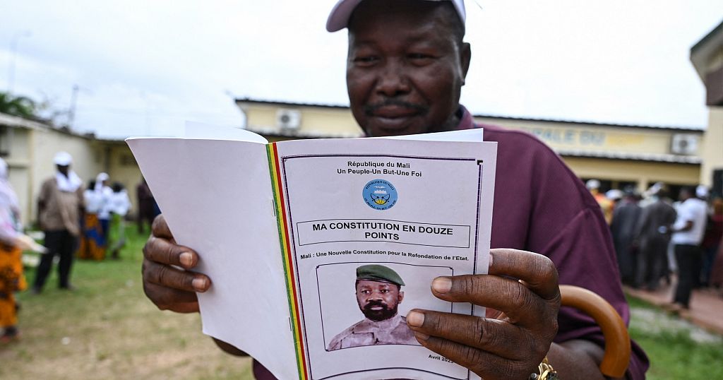 Malians approve the new draft constitution with 97% of the vote