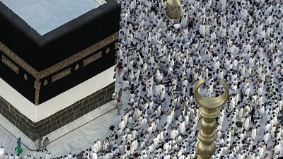 Les pèlerins à la Mecque