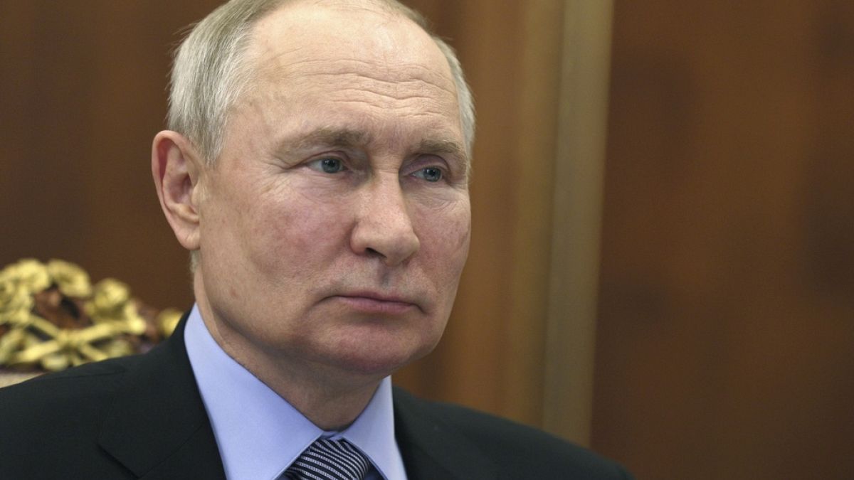   الرئيس الروسي فلاديمير بوتين في الكرملين، موسكو، روسيا،  23 يونيو 2023.