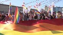 Manifestação LGBTQ em Istambul