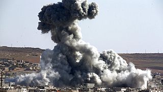 Immagine d'archivio di un attacco missilistico in Siria