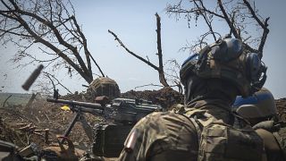 Украинские военные на линии фронта в Запорожской области