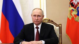 A Vlagyimir Putyin orosz elnökről június 26.-án a Kreml által kiadott kép