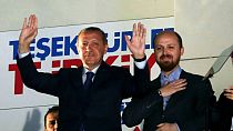 Cumhurbaşkanı Recep Tayyip Erdoğan ve oğlu Bilal Erdoğan