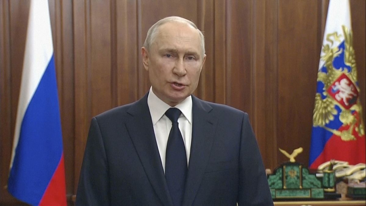 Rusya Devlet Başkanı Vladimir Putin, Wagner isyanının etkisiz hale getirilmesinin ardından TV konuşması yaptı